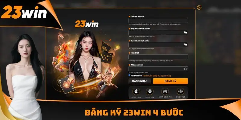 32WIN 12 Đăng ký 23WIN 4 bước